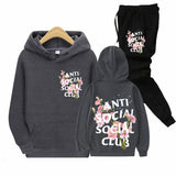 Anti Social Club Hoodie Pullover Sweater Men's Hooded Loose