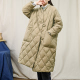 Women Winter Coats Puffer Jacket Down Coat Winter Diamond Plaid Down Coat White Duck Down Jacket Women's Winter Clothes
