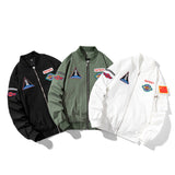 NASA Varsity Jacket Casual Jacket Men's and Women's Embroidered Loose Flight Jacket
