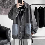 Men Denim Jacket Men's Denim Jacket Male Spring and Autumn Top