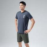Sweat Wicking Shirt Ice Silk Hooded Short-Sleeved Hoodie Men's Summer Running