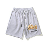 Palm Angels Shorts Broken Bear Embroidered Casual Shorts Men Sports Beach