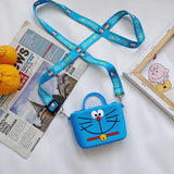 My Melody Bag StellaLou Children's Bag Cartoon Cute Crossbody Shoulder Bag for Girls Change Key Case Silicone Bag Kulomi