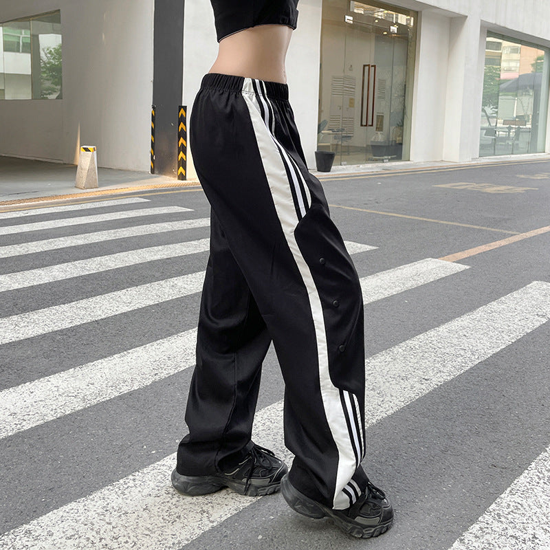 Julia Fox Low Rise Trousers Women's Clothing Loose Multicolor Casual