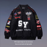 Alaska Varsity Jacket Vintage Embroidered Jacket for Men