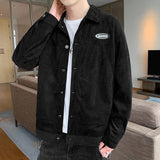 Corduroy Varsity Jacket Overalls Men's Autumn Baseball Uniform Spring and Autumn Sports Corduroy Autumn Wear Jacket