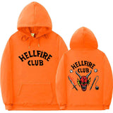 Stranger Things Hellfire Club Hoodie Hooded Sweatshirt Leisure Sports Sweater
