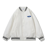 Cream Color Varsity Jacket Baseball Uniform Jacket