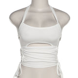 Music Festivals Rave Outfits Girls Tops Summer Women 'S Fashion Sexy Slim Back