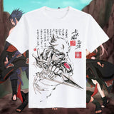 Itachi Uchiha Costume Naruto T-Shirt Naruto Sasuke Uchiha Skunk Kakashi Short Sleeve