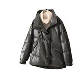 Women Winter Coats Puffer Jacket Down Coat Down Jacket Women's Short Loose Lapel Winter Coat