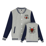 Stranger Things Hellfire Club Coat Hellfire Club Stranger Things 4 Printed Men's and Women's Long Sleeves Baseball Uniform