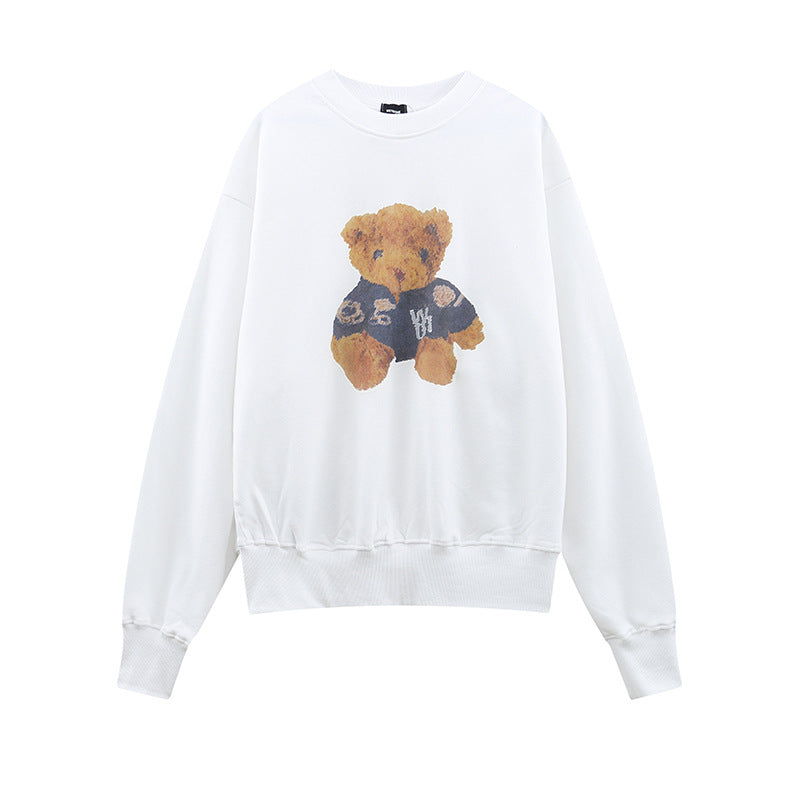 We11 Done Sweatshirts Teddy Bear Pattern for Men and Women