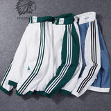 White Varsity Jacket Men's Autumn Youth Sportswear Student Three Bars Baseball Uniform Casual Jacket