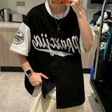 Baggy Baseball Jersey Embroidered T-shirt Men's Short Sleeve Baseball Clothes