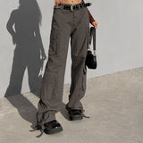 Julia Fox Low Rise Trousers Autumn and Winter Women's Street Casual Pants