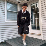 Fear of God Essentials 1977 Rugby Wheat Flocking Polo Shirt Long Sleeve