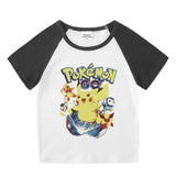 Children Pokemon Pikachu T Shirt Cotton T-shirt Casual Sports