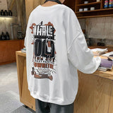 Men Sweatshirts Spring and Autumn Long-Sleeved T-shirt Men's round Neck Sweater Loose