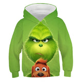 Grinch Hoodie Grinch 3D Printed Sweater Children's Clothing