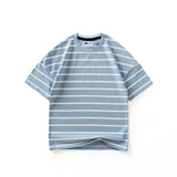 Children T Shrits Children's Summer Clothing Boys Short Sleeve Loose Striped