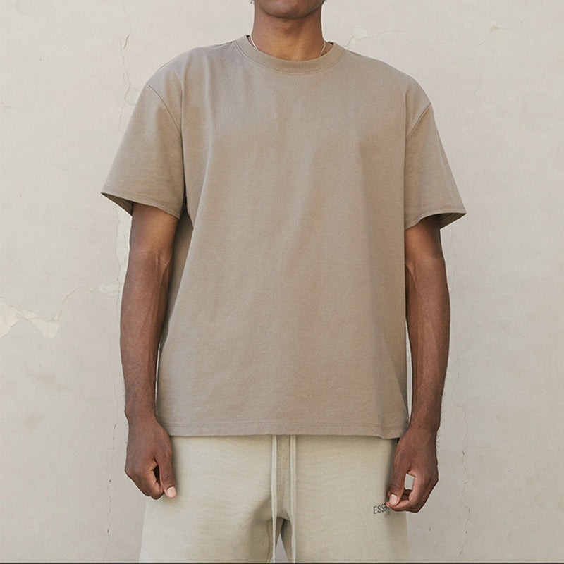 Fog Fear of God Essentials T Shirt Double Line Short Sleeve Loose Style Couple T-shirt