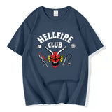 Stranger Things Hellfire Club T Shirt T-Shirt Stylish Loose Short Sleeve