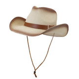 Straw Cowboy Hats Spring and Summer Western Men and Women Straw Cowboy Hat Outdoor Seaside