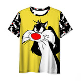 Bugs Bunny Shirt Digital Printed round Neck Short Sleeve Casual