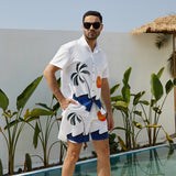 Men Hawaii Shirts Hawaiian Short Sleeve Shirt