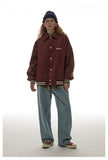 Men Jacket Spring Letters Men's Loose All-Match Red Casual Jacket Coat