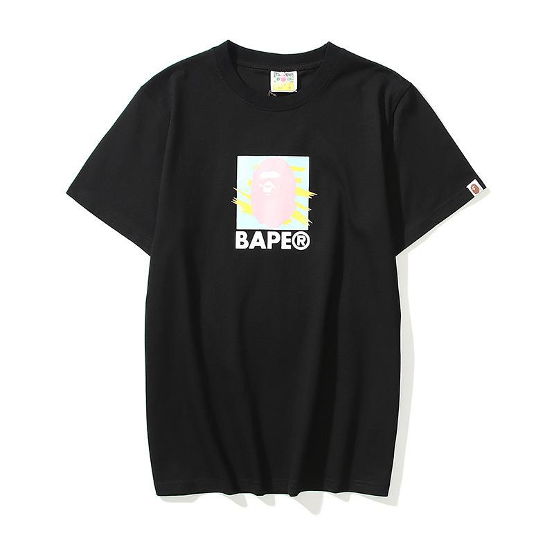 Shark Print T Shirt Summer Loose Leisure Pullover Letter Short Sleeve T-Shirt