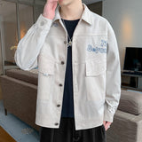 Corduroy Varsity Jacket Overalls Men's Autumn Baseball Uniform Spring and Autumn Sports Corduroy Autumn Wear Jacket