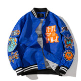 Orange Varsity Jacket Hip Hop Baseball Uniform Youth Winter Wear Cotton Thick Casual Jacket Jacket Men