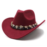 Cowboy Hats Autumn and Winter Top Hat Female Ethnic Style Top Hat