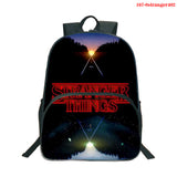 Stranger Things Backpack Printed Backpack 16-Inch Student Schoolbag Full Color Backpack