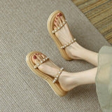 Nude Block Heel Peep Toe Sandals