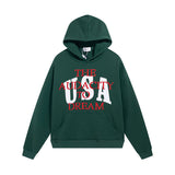 Rhude Hoodie Rhude USA Embroidered Printed Terry Hooded Sweater