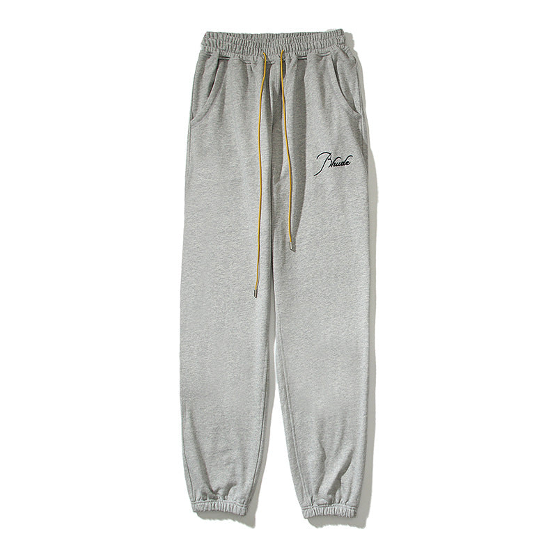 Kanye West Sunday Service Pant Vintage Drawstring Ankle-Tied Trousers Loose Casual Terry Shorts