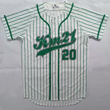 Baggy Baseball Jersey Summer Baseball Uniform Fashion Button Striped Baseball