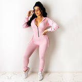 Jumpsuit Sweatshirt Sports Suit Autumn and Winter Tight Jumpsuit