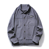 Beige Varsity Jacket Men's Autumn Workwear Baseball Uniform Loose Sports and Leisure Corduroy Jacket