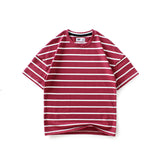 Children T Shrits Children's Summer Clothing Boys Short Sleeve Loose Striped