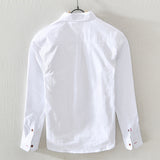 White Work Shirts Men's Casual Long-Sleeved Shirt for Spring and Summer