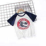 Children T Shrits Summer Boys' Short-Sleeved T-shirt Printed T-shirt Short-Sleeved