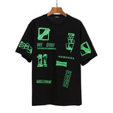 We11 Done Shirts We11done Printed T Shirt Men's and Women's Same Pure Cotton
