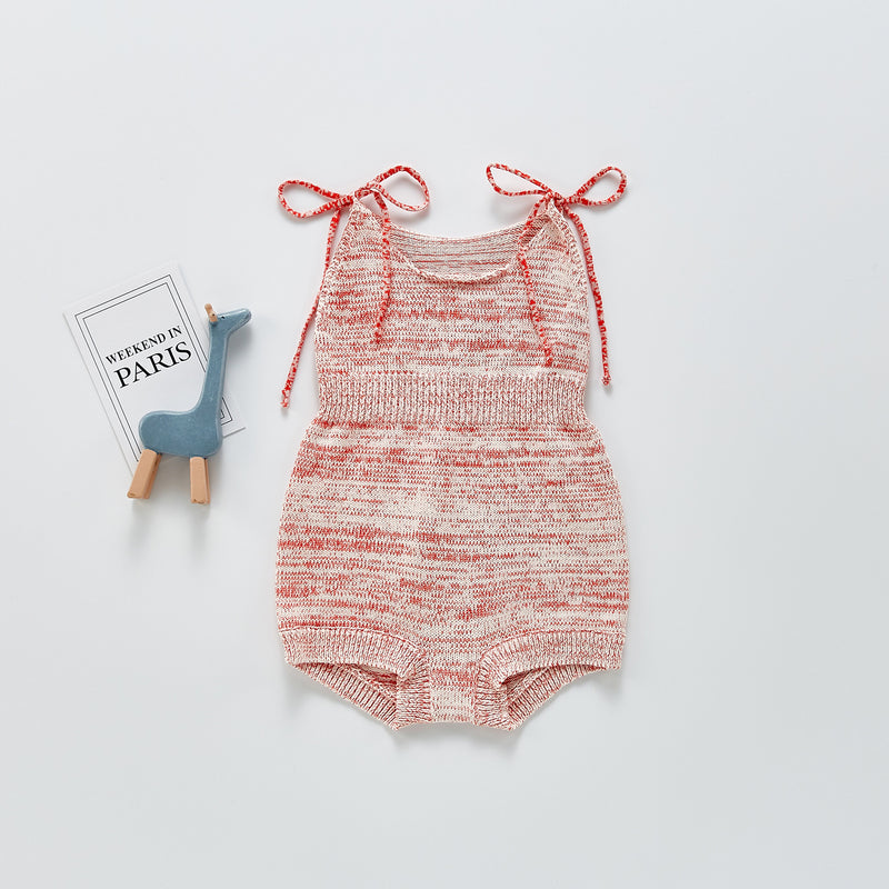 Spring Rompers Knitted Sling Romper Women's Overall Romper