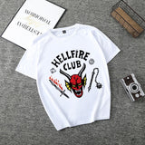 Stranger Things Hellfire Club T Shirt Printed T-Shirt Top Short Sleeve
