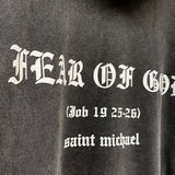 Saint Michael Hoodie Joint Name Fog Dark Lady Limited Retro Heavy Distressed Hooded
