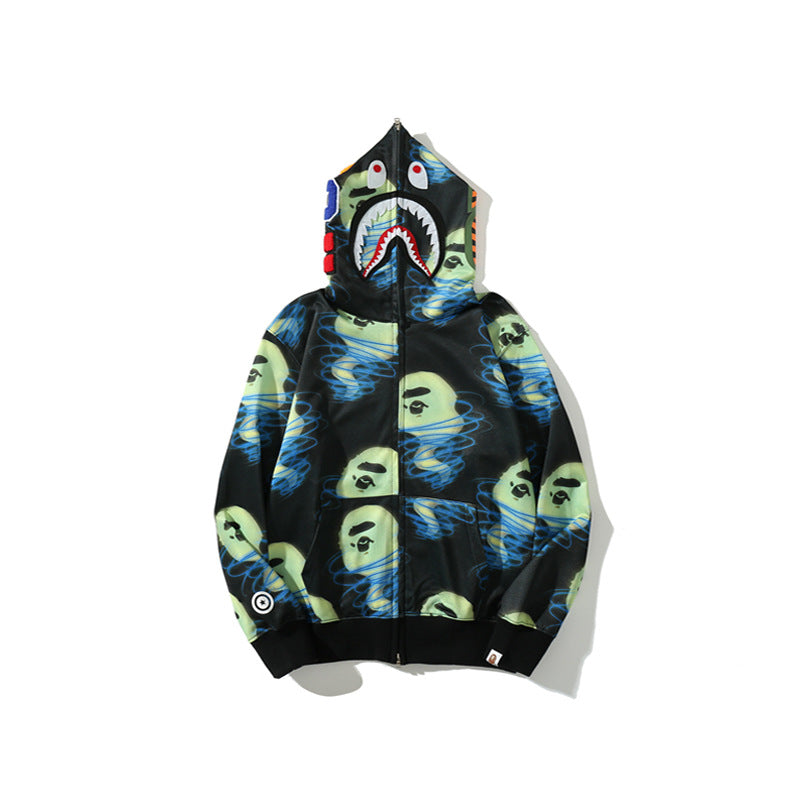WGM Closing Printing Men's Women's Pullover Zipper Street